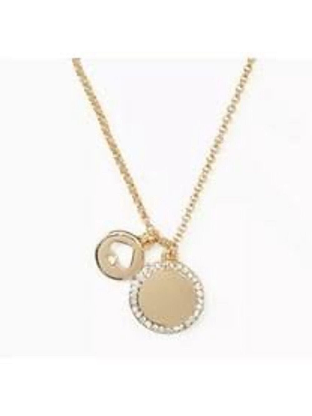 Kate Spade Spot the Spade Pave Pendant Necklace One Size